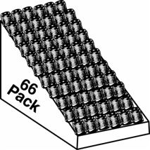 66 Pack Black Nipples (150 PSI, Schedule 40) 66 Assorted 3/4" Blk. Nipples