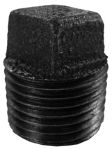 1/2" Black Malleable Plug