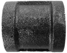 1/2" Black Malleable Coupling