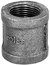 3/4" Black Malleable Coupling