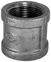 1-1/4" Black Malleable Coupling