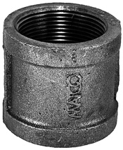 1-1/2" Black Malleable Coupling