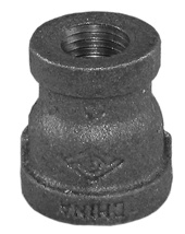 3/8" x 1/4" Black Bell Reducer, FPT x FPT