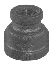 3/4" x 3/8" Black Bell Reducer, FPT x FPT