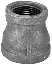 1-1/4" x 1" Black Bell Reducer, FPT x FPT