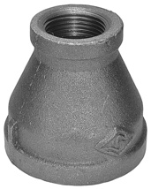 2" x 1" Black Bell Reducer, FPT x FPT