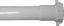 White PVC Slip Joint Tailpiece, 1-1/4" X 12"