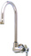 T&S Wall Mount Single Pantry Faucet With RIDgID Gooseneck Spout Cross Handle